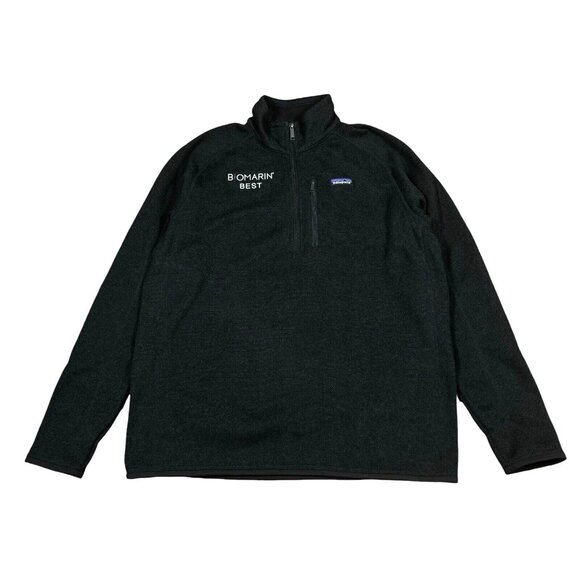 Patagonia 1/4 Zip Better Sweater Charcoal Gray Fleece Jacket w Logo Men's Sz XL - Picture 1 of 10